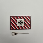 Original Ww1 Wwi German Iron Cross  Veteran Set Stick Pin Flag 1914 Antique Drkb