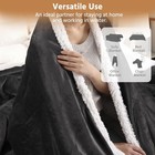 Electric Heated Blanket Full Size 72x84 Inch - Super Soft Flannel  10 Hea