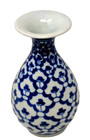Vintage Chinese Blue White Porcelain Bud Vase Posy Flower Small Asian Vase 5 