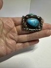 Vintage Native American Navajo Sterling Silver  Turquoise Cuff Bracelet