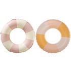 Swimming Pool Floats For Kids Ages 5-10  Inflatable Tubes Stripe-pink yellow