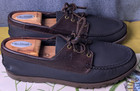 Sperry Top-sider Men s 10 Authentic Navy Leather Boat Deck Shoes Lug Soles Moc