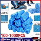 2000pcs Waterproof Anti Slip Boot Cover Disposable Shoe Covers Overshoes Plastic