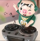     upgraded Dj Pig Music Robot Toy     Flashing Lights Dancing   Sound Effects     