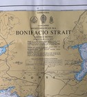 Vintage Bonifacio Strait Mediterranean Sea Nautical Chart Map - 47    X 33   