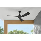 Home Decorators Easton 60  Matte Black Ceiling Fan W remote Indoor outdoor