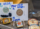 Vintage Russian   Soviet Collectible Lot  Coins  1875-2001   Enamel Pins   Cccp