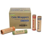 100pcs Assorted Preformed Coin Rolls Wrappers For Quarters Pennies Nickels Dimes