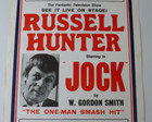 Russell Hunter  jock  The One Man Smash Hit Glasgow Pavilion Theatre Poster 1974
