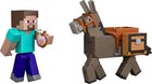 Mattel Minecraft Action Figures   Accessories 2-pack Steve   Donkey