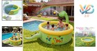 Dinosaur Inflatable Kiddie Pool Splash Pad 69x24 Kids Water Play Mat