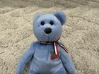 Beanie Baby America Blue Bear Used