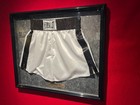 Muhammad Ali  Boxing Trunks  Autographed  Framed  And Psa Certified