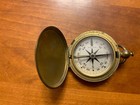 Antique Waltham Wwii U s  Military Issue Brass Vintage Pocket Compass Usmc 