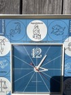 Vintage Mid Century General Electric Horoscope Astrology Zodiac Wall Clock Works