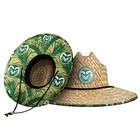 College Team Logo Floral Straw Sun Hat Ncaa Officially Licensed Adult Straw