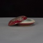 4 3  China Jingdezhen Beauty Drunk Glaze Porcelain Seal Paste Box