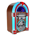 Victor Wilshire Bluetooth Jukebox Radio With Multicolor Led Lighting Mahogany