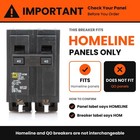 Square D Hom240 40 Amp Double Pole Circuit Breaker Kit Electrical Panel Fix
