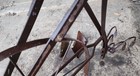 Vintage  24  Hi-wheel  All Iron  Garden Push Plow Cultivator   Attachments 