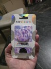 Popsockets Popwallet  Cell Phone Wallet   Grip Stand - Crystal Haze Brand New