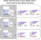 Diaper Pail Refill Bags Compatible With Dekor 1 Count  pack Of 5   Lavender 