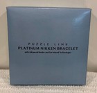 Nikken Puzzle Link Platinum Bracelet Advanced Kenko Magnetic Technology  1901