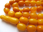 Amber Rosary Islamic Prayer 45 Beads Baltic Genuine Stone tasbih Misbaha Kahram