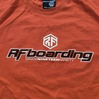 Vintage Risk Factor Boarding T Shirt Rfboarding Burnt Orange Sz L Slim Fit Rare