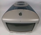 Vintage 2000 Apple Imac G3 M5521 Blue Clear  Tested Personal Computer
