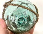 Rare Japanese Antique Glass Float                  Kanji Mark     Hand-blown     4 2 