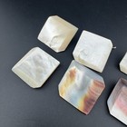 Buttons Vintage 3d Cube Square Carved Mother Of Pearl Shell Shank Buttons