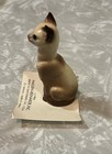 Rare Siamese Hagen Renaker Porcelain Cat      Mint Made Usa Vintage Antique     look