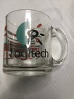 Logitech Logo Computer Mug L Vintage 80s Tech Promo Made In Usa