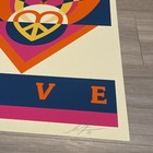 Obey Giant Shepard Fairey Love Lotus Signed Screen Art Print Poster  550