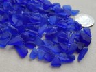 Craft Quality Cobalt Blue Genuine Beach Sea Glass Surf Tumbled Mosaic Small T5