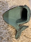 Vintage Bronze Look Cast Iron Mythical Mermaid Figurine 6    Approx Patina