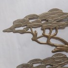 Vintage Brass Bonsai Tree Wall Decor Set Of 2