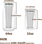 32oz Mason Jar Cold Brew Filter  304 Stainless Steel Strainer