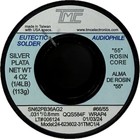 62 36 2 Eutectic Silver Solder Wire 2 2  Rosin Core 100g Audiophile  Usa Seller 