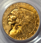 1929 Indian Head Quarter Eagle  2 5 Gold Coin -pcgs Ms62
