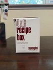 Vintage Aspenglas Recipe Card Holder 4    X 6    Clear Acrylic Lucite New In Box
