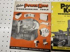 Vintage Atlas Power King Woodworking Catalog Lot 1950-53 Craftsman Tools