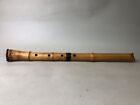 Y7930 Shakuhachi Bamboo Flute Kinko Style Signed Japan Antique