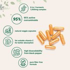 Turmeric Curcumin 95  1000mg With Ginger Black Pepper Mct 120 Veggie Capsules