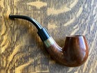 Huge 1911 Birmingham-hallmarked A d  Bent Smooth Pipe - Restored