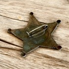 Old West Badge Insignia Lincoln County Sheriff Vintage Patine