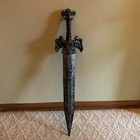 Plastic Toy Sword Skulls Wings Cosplay  Blow Mold Lightweight 34-1 2  Long