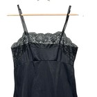 Vtg Vanity Fair Womens Slip Sz 34 L Lace Black Dress Nylon Whimsigoth Y2k