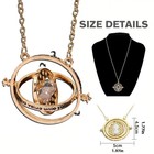 Harry Potter Time Turner Necklace Hermione Hourglass Pendant Gift Halloween Us